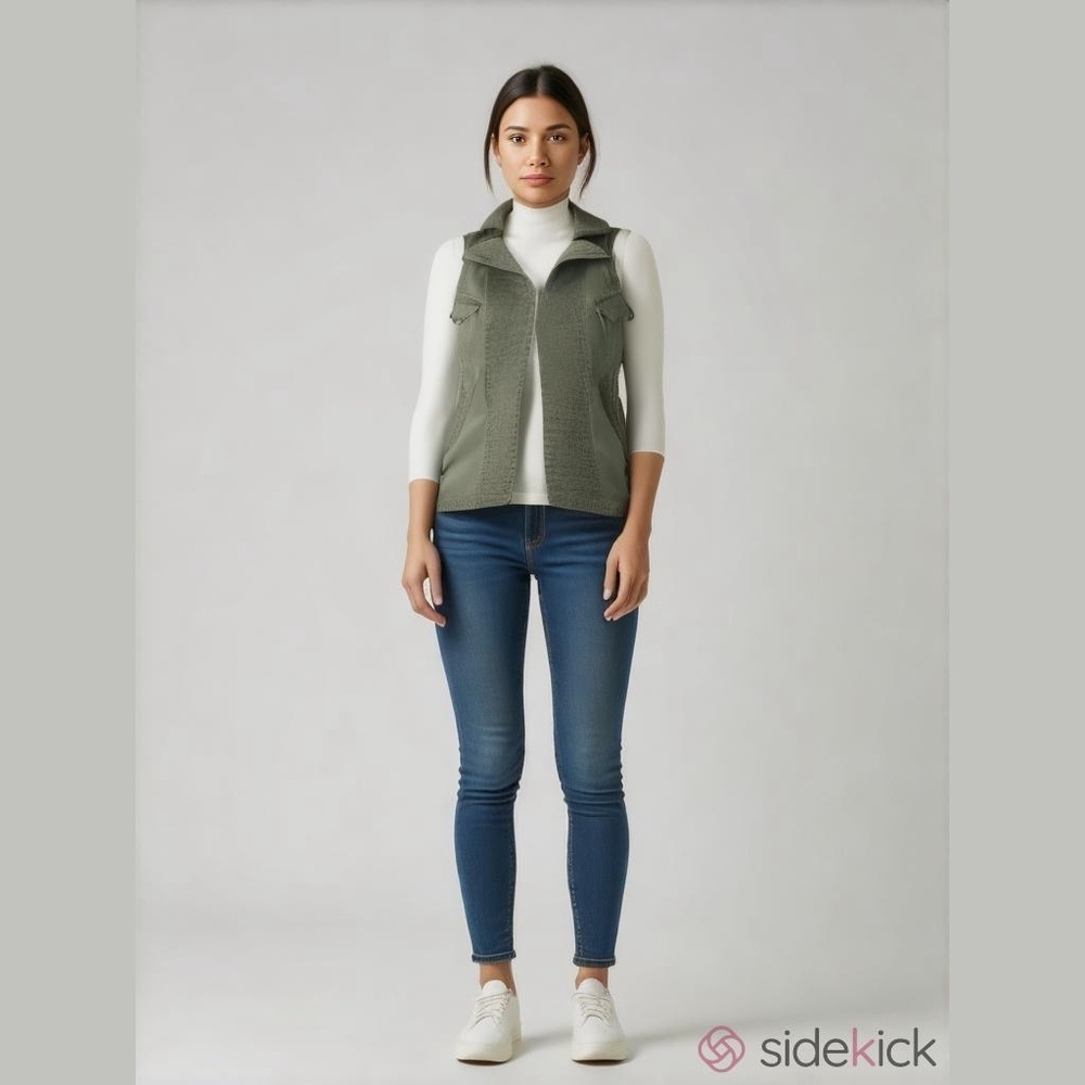 Strong & Dickerson Vest Zippers Open Front